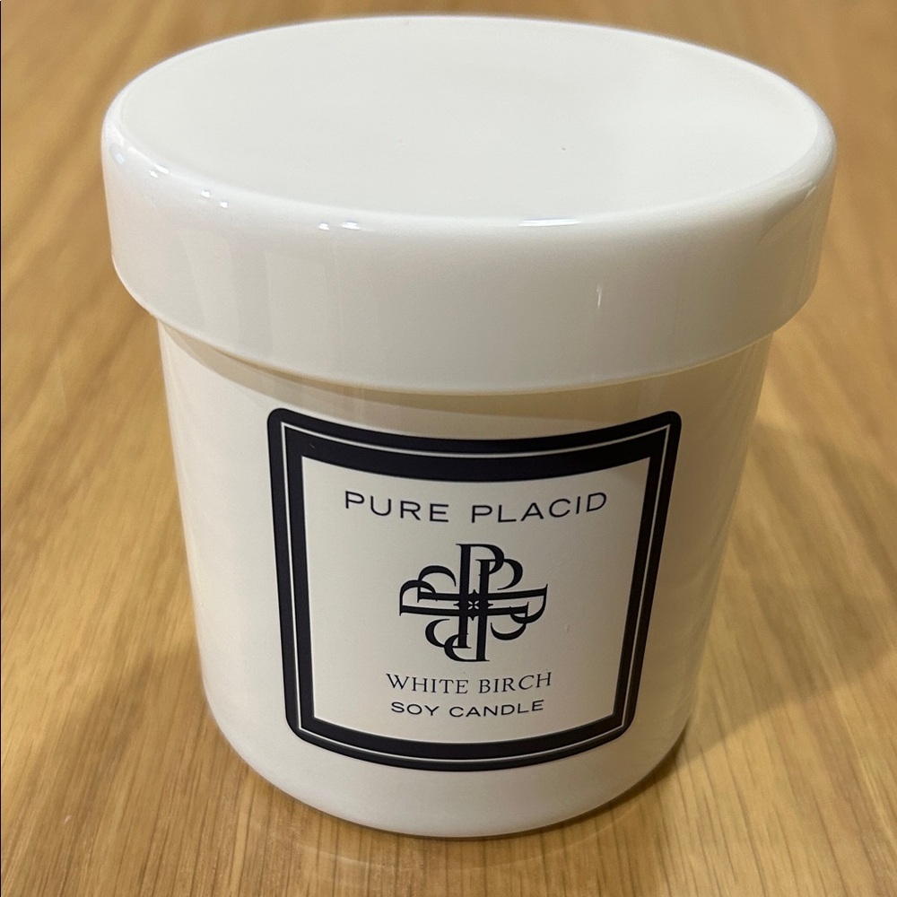 NEW Pure Placid 11oz White Birch Soy Candle